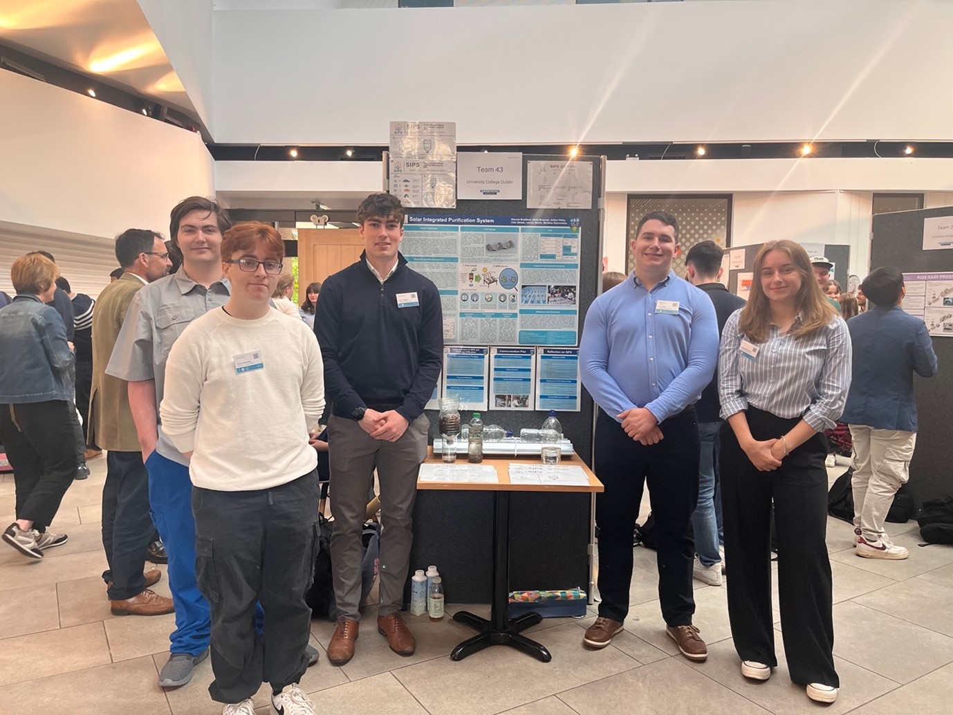 Team Winners L to R: Arthur Daley, Vincent Bradford, Lorcán Martin, Cian Ginest and Barbara Ziarnowska.  (Not in photo: Alicia Brennan)